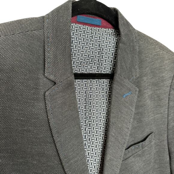 Ted Baker Men's Size 2XL Double‎ Button Blazer Gray Microdot Office Professional - Picture 9 of 15